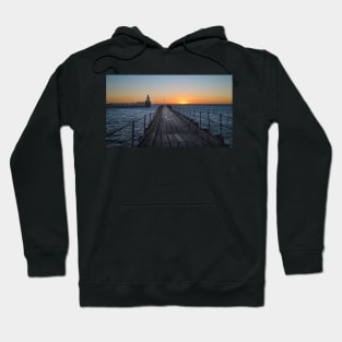 Sunrise over the North Sea - Panorama Hoodie